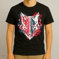 Wolf Head Polygonal T-Shirt thumb 3