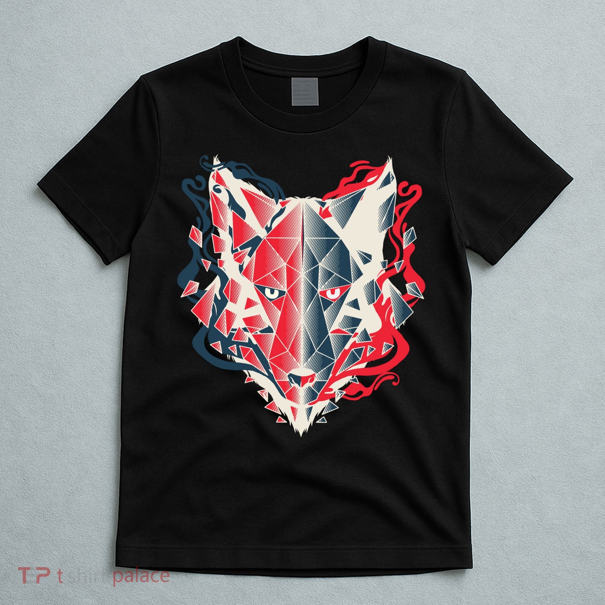 Wolf Head Polygonal T-Shirt