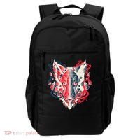 Wolf Head Polygonal Backpack thumb 0