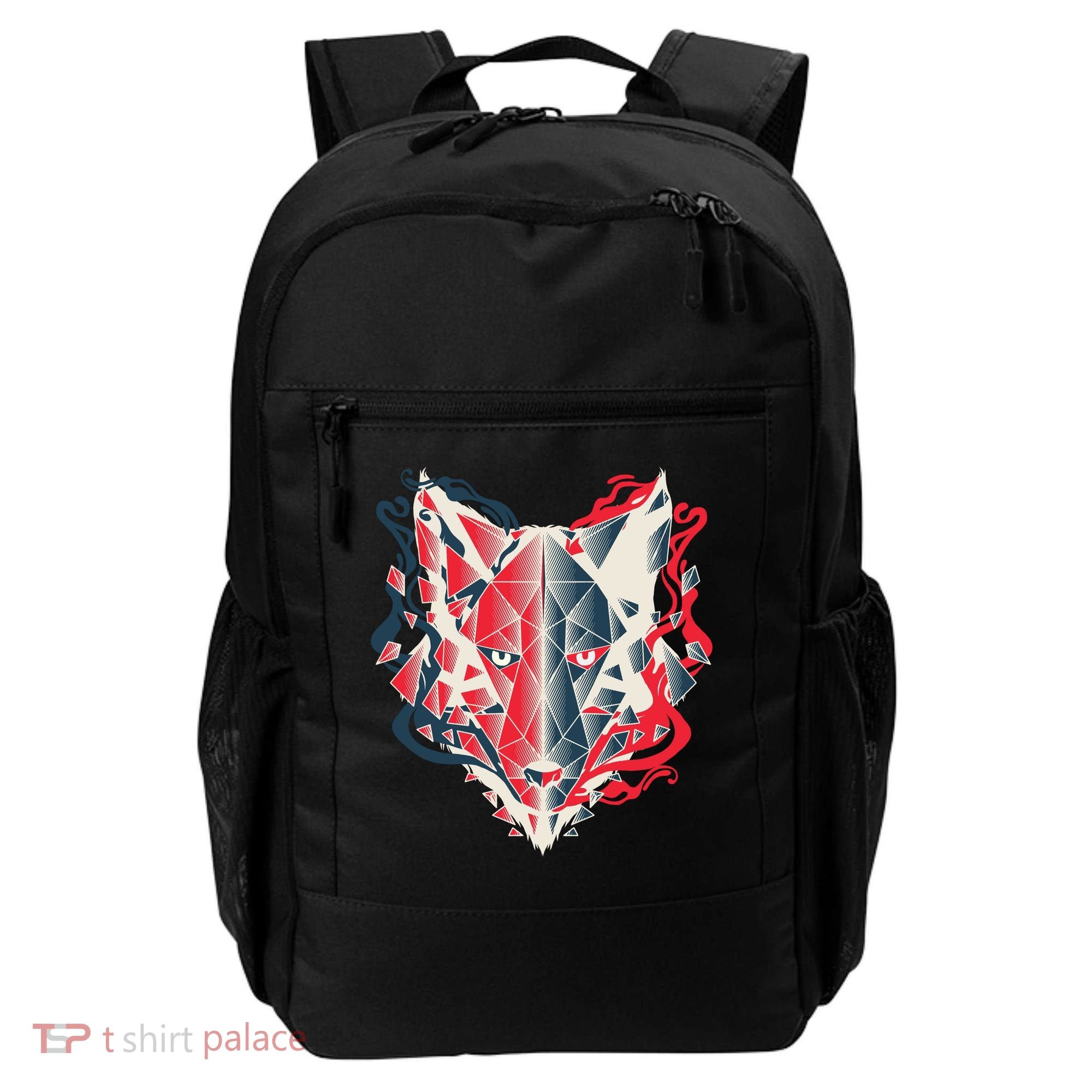 Wolf Head Polygonal Backpack