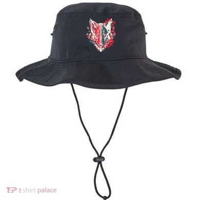 Wolf Head Polygonal Bucket Hat