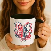 Wolf Head Polygonal Coffee Mug thumb 3