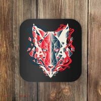 Wolf Head Polygonal Coaster thumb 0