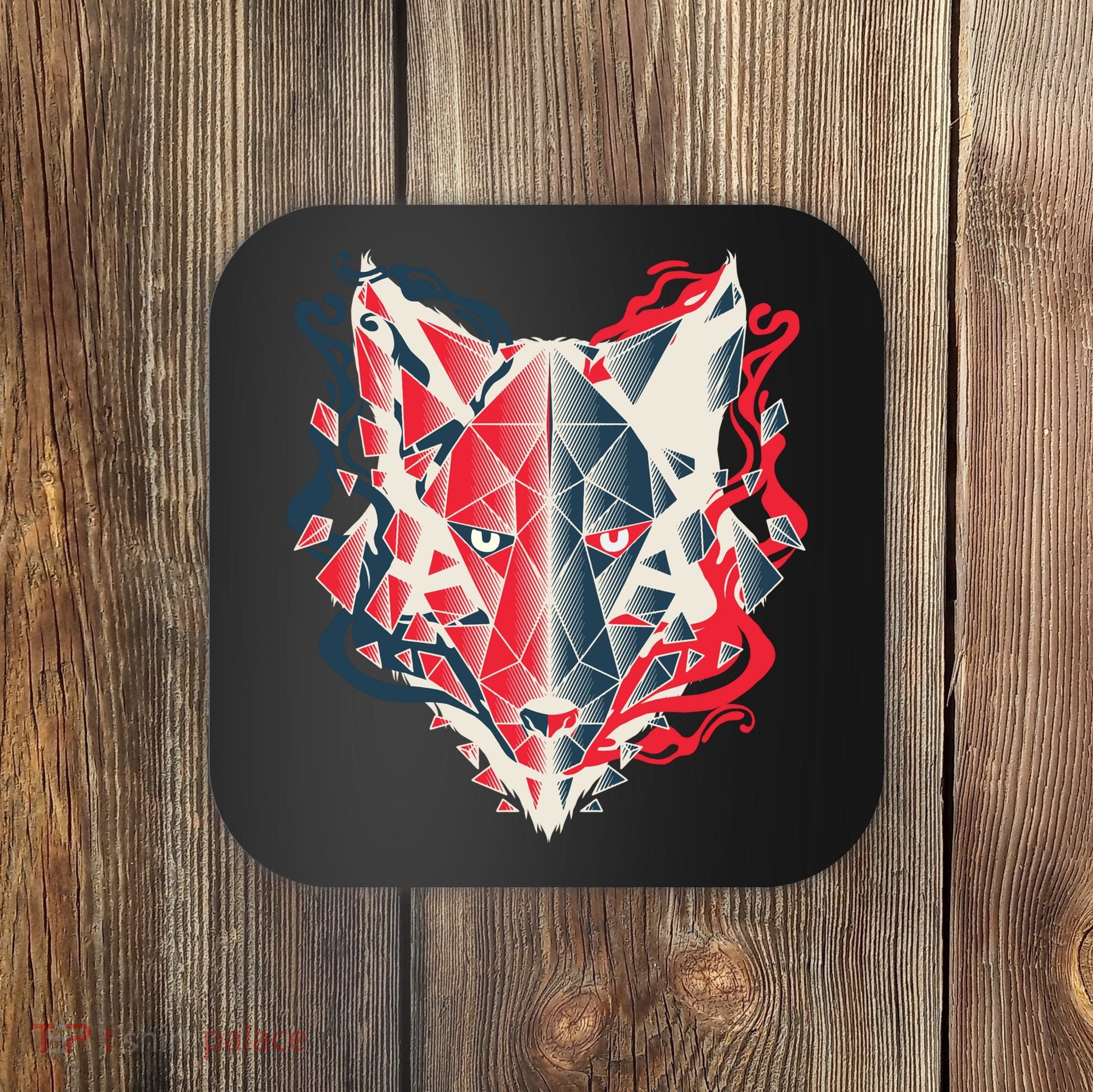 Wolf Head Polygonal Coaster
