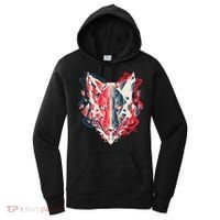 Wolf Head Polygonal Women's Hoodie thumb 0