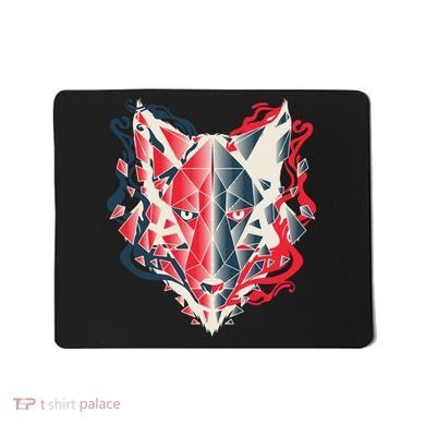 Wolf Head Polygonal Mousepad