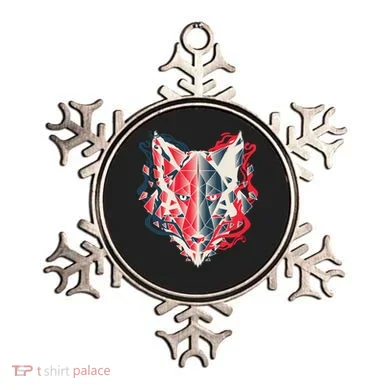 Wolf Head Polygonal Ornament