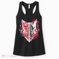 Wolf Head Polygonal Women's Tank Top thumb 0