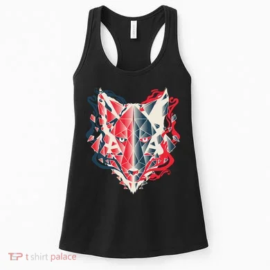 Wolf Head Polygonal Women's Tank Top
