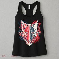 Wolf Head Polygonal Women's Tank Top thumb 3
