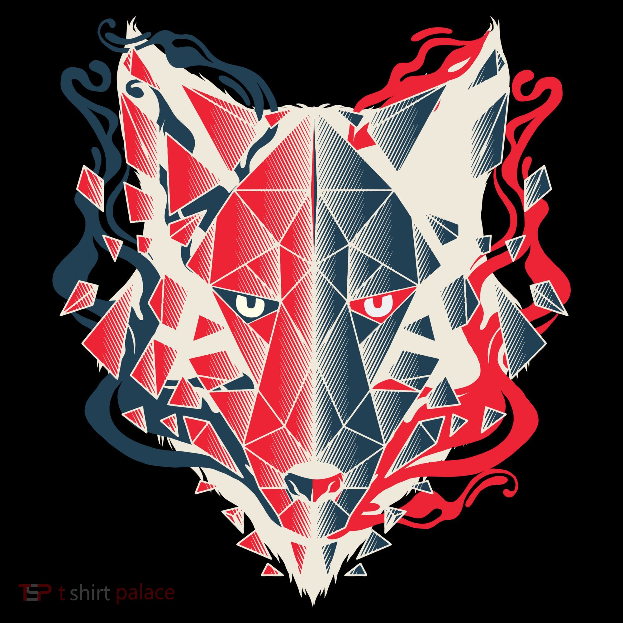 Wolf Head Polygonal Women's Tank Top