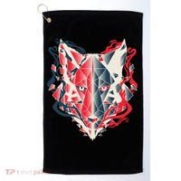 Wolf Head Polygonal Golf Towel thumb 0