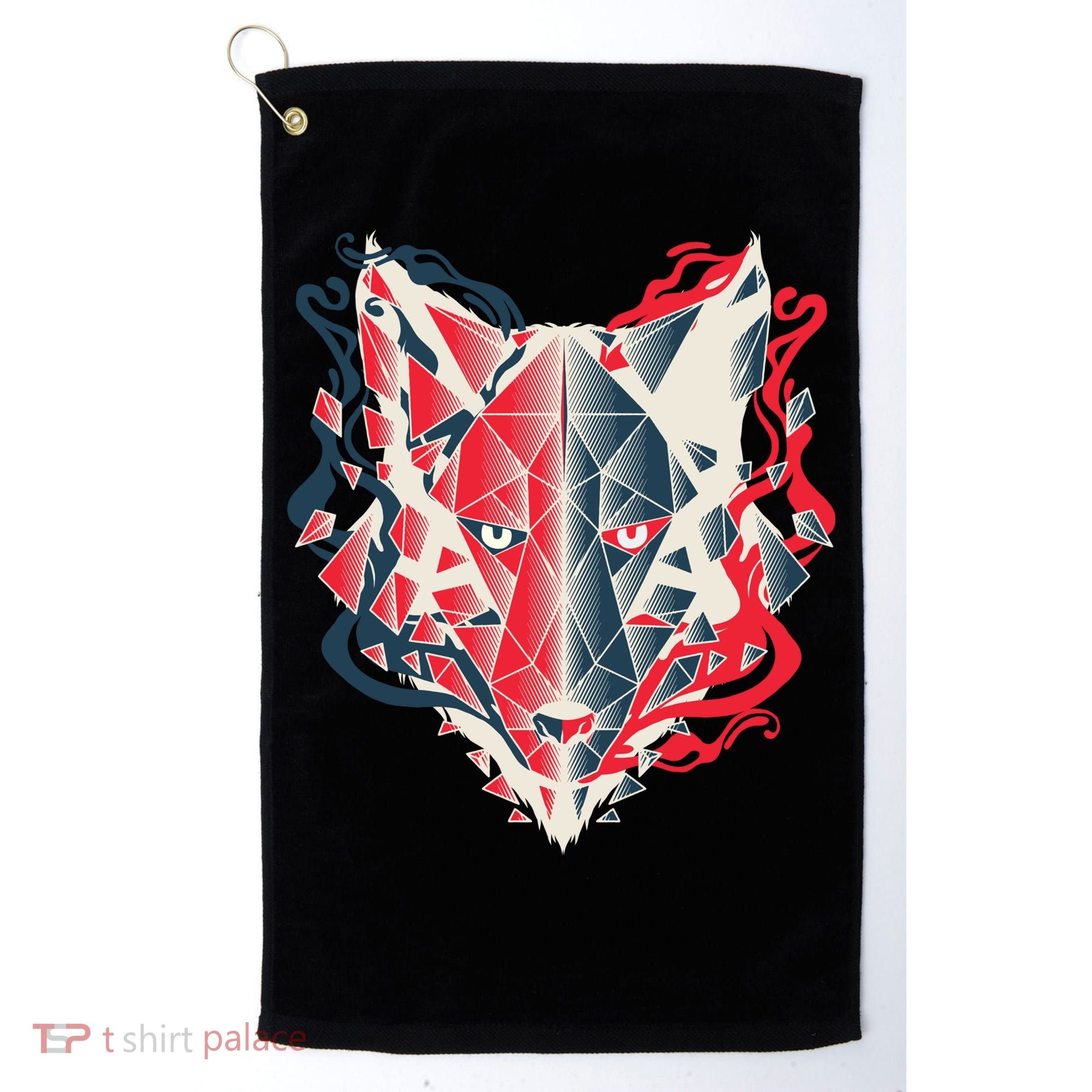 Wolf Head Polygonal Golf Towel