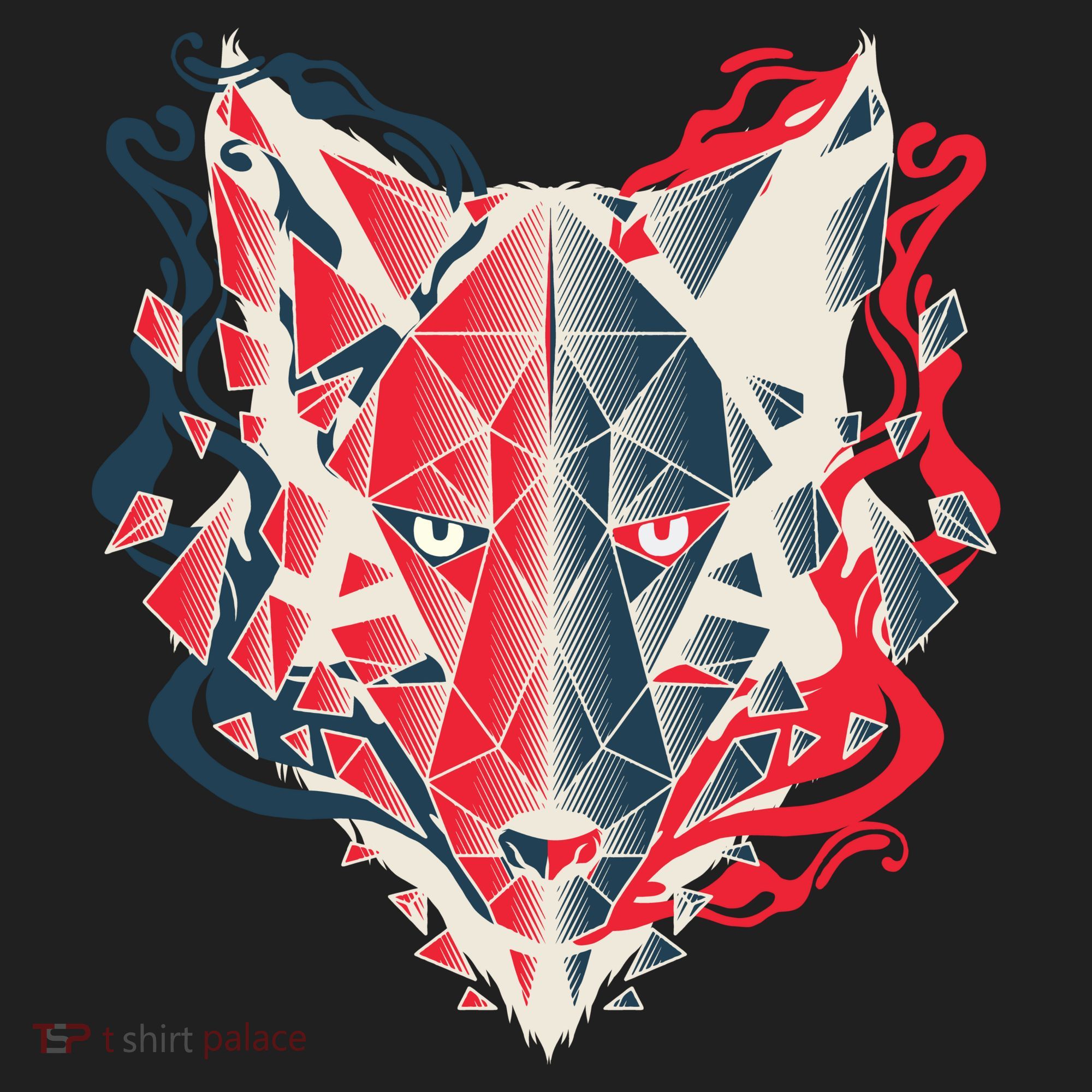 Wolf Head Polygonal Golf Towel