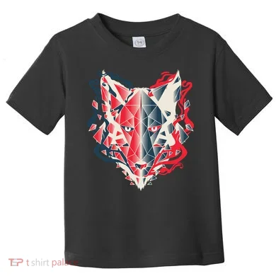 Wolf Head Polygonal Toddler T-Shirt