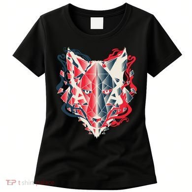 Wolf Head Polygonal Women's T-Shirt