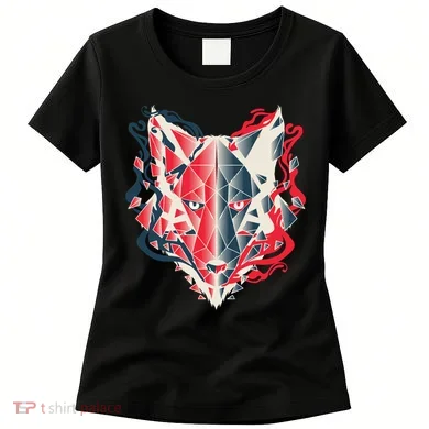 Wolf Head Polygonal Women's T-Shirt