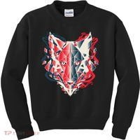 Wolf Head Polygonal Kids Sweatshirt thumb 0