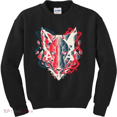 Wolf Head Polygonal Kids Sweatshirt