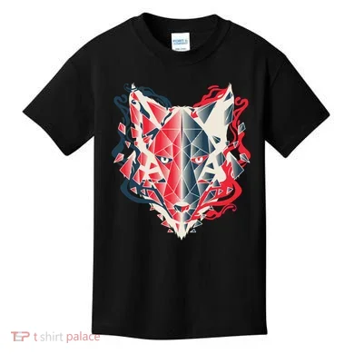 Wolf Head Polygonal Kids T-Shirt