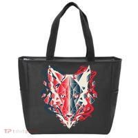 Wolf Head Polygonal Tote Bag thumb 0