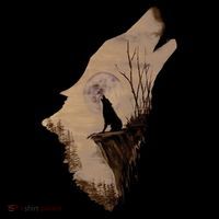 Wolf Howling Alone Long Sleeve Shirt thumb 2