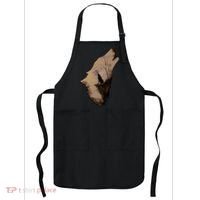 Wolf Howling Alone Apron thumb 0