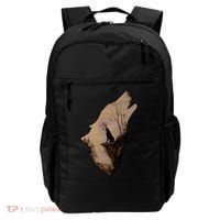 Wolf Howling Alone Backpack thumb 0