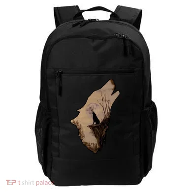 Wolf Howling Alone Backpack