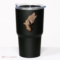 Wolf Howling Alone Tumbler thumb 0