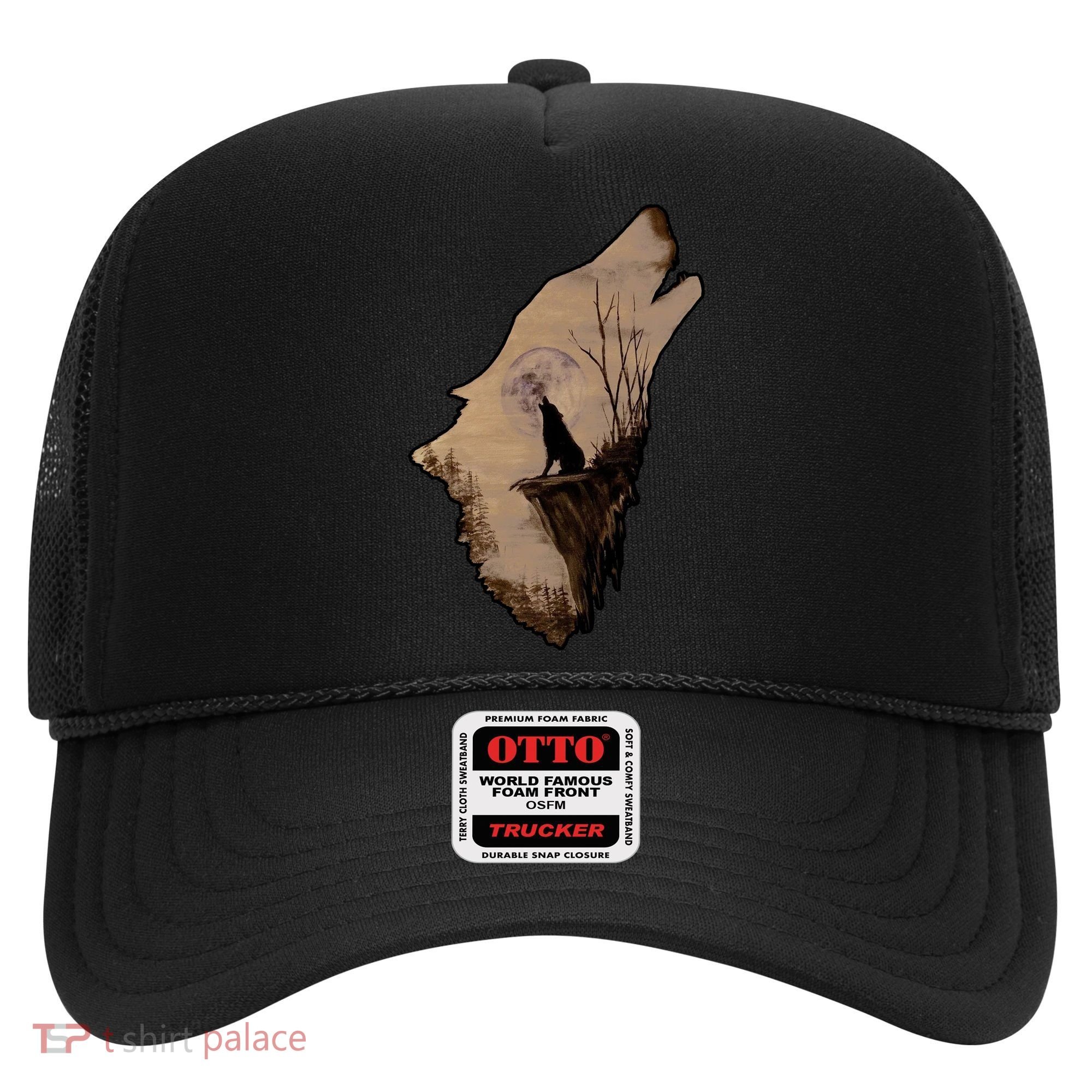 Wolf Howling Alone Hat