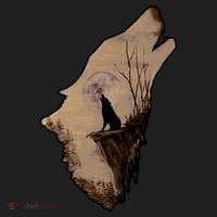 Wolf Howling Alone Hat thumb 2