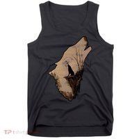 Wolf Howling Alone Tank Top thumb 0
