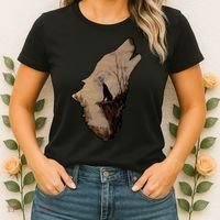 Wolf Howling Alone Women's T-Shirt thumb 2