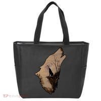 Wolf Howling Alone Tote Bag thumb 0