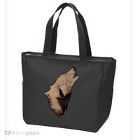 Wolf Howling Alone Tote Bag thumb 3