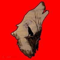 Wolf Howling Alone Santa Hat thumb 1