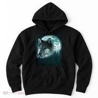 Wolf Moon Forest Wilderness  Hoodie thumb 0
