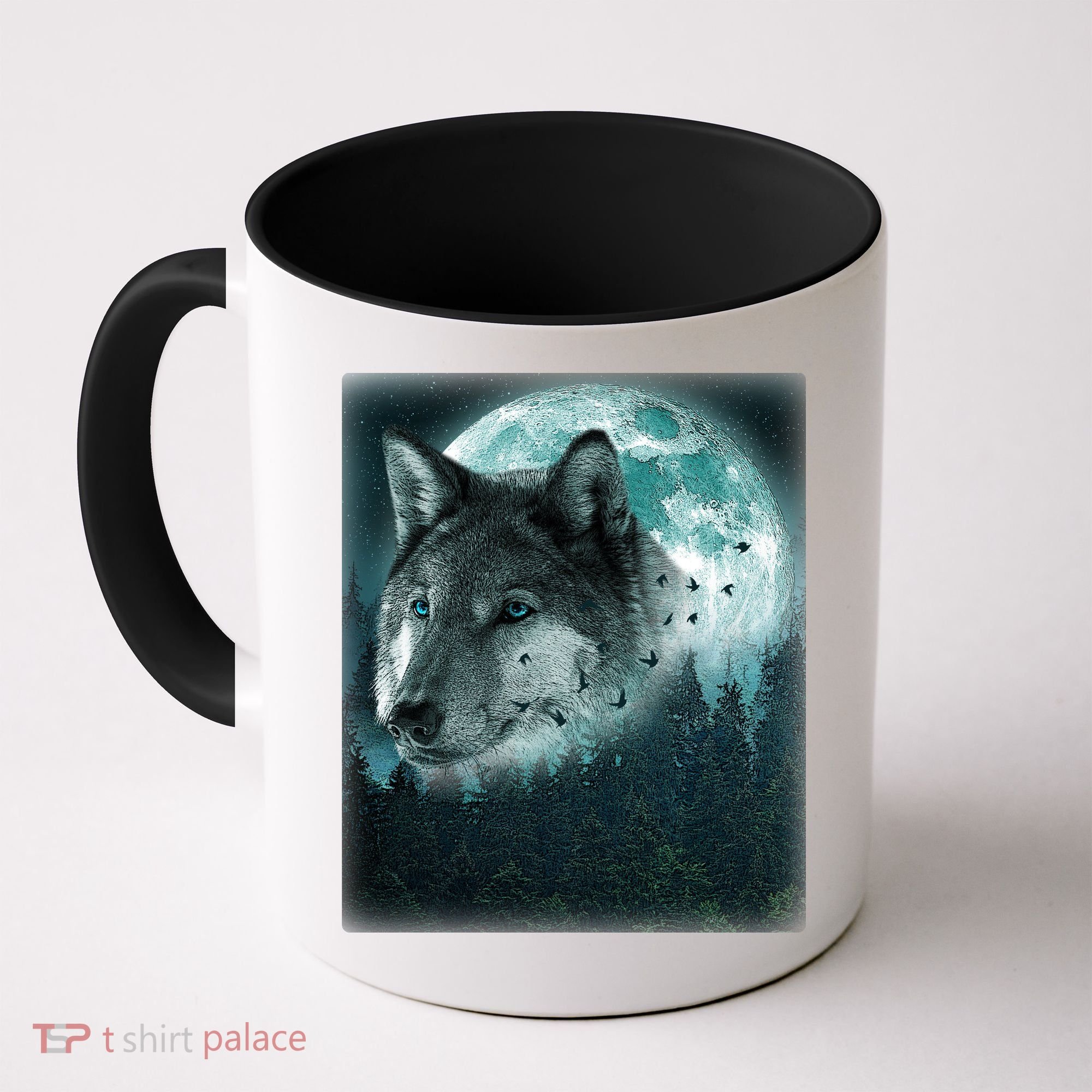 Wolf Moon Forest Wilderness  Coffee Mug