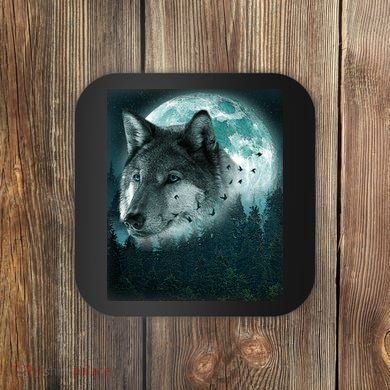 Wolf Moon Forest Wilderness  Coaster