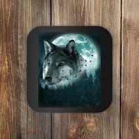 Wolf Moon Forest Wilderness  Coaster thumb 0