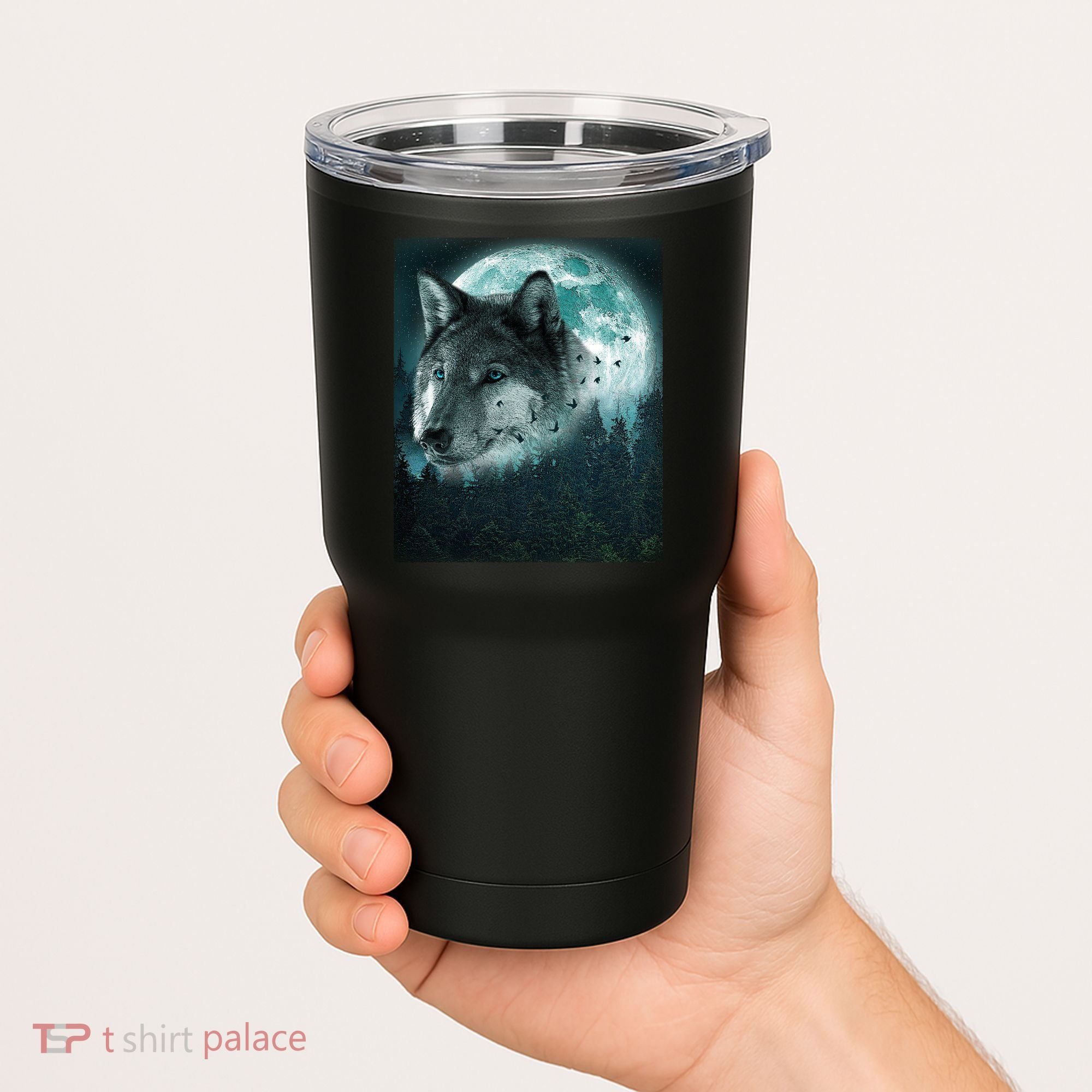 Wolf Moon Forest Wilderness  Tumbler