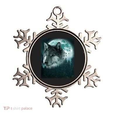 Wolf Moon Forest Wilderness  Ornament