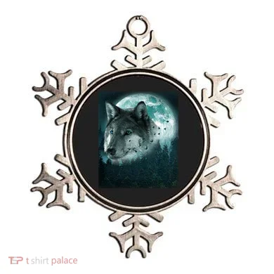 Wolf Moon Forest Wilderness  Ornament