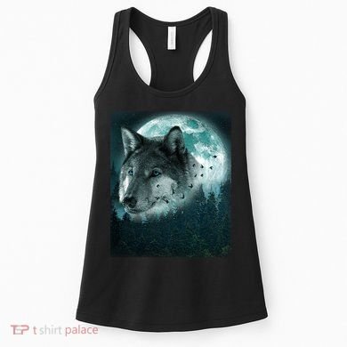Wolf Moon Forest Wilderness  Women's Tank Top