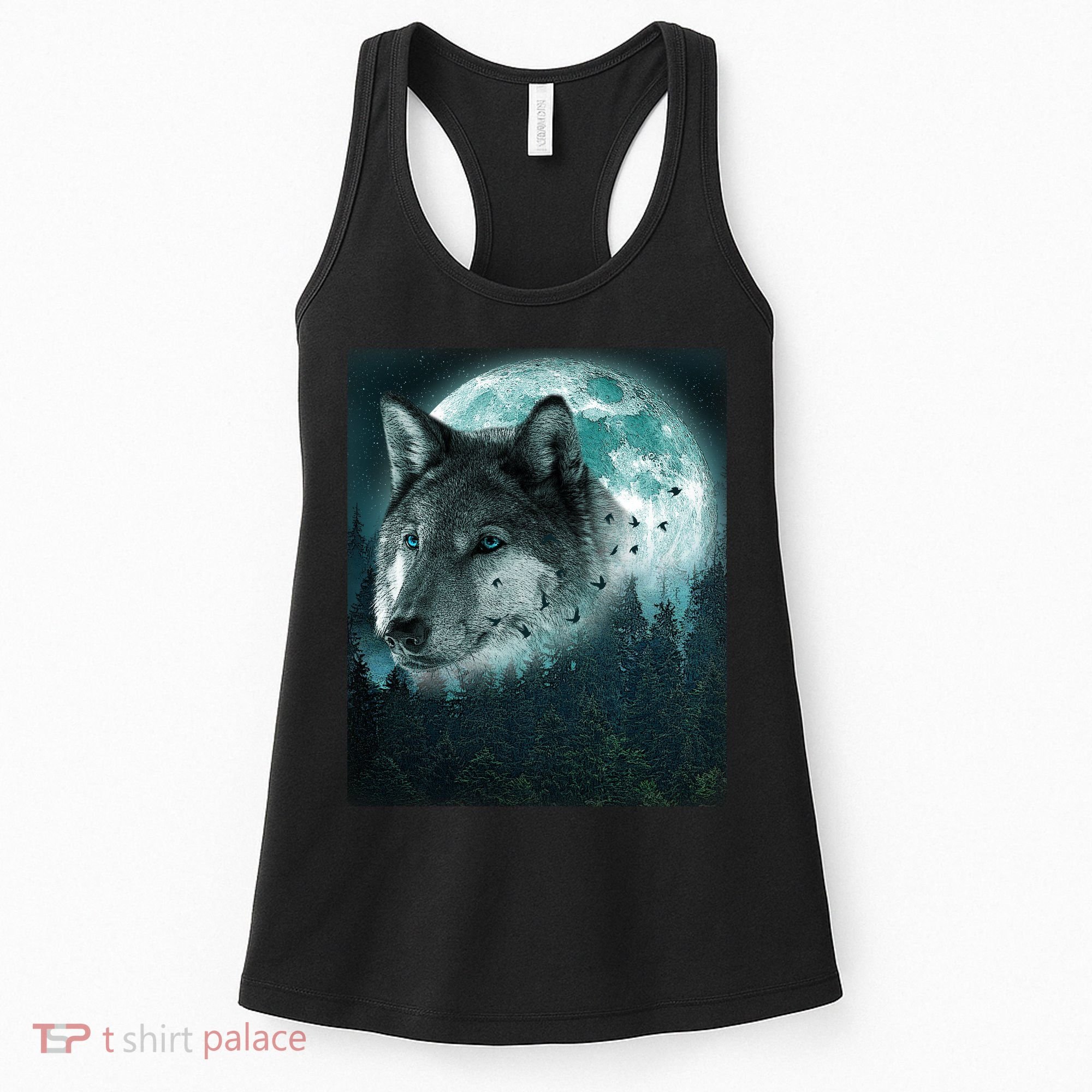 Wolf Moon Forest Wilderness  Women's Tank Top