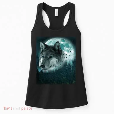 Wolf Moon Forest Wilderness  Women's Tank Top