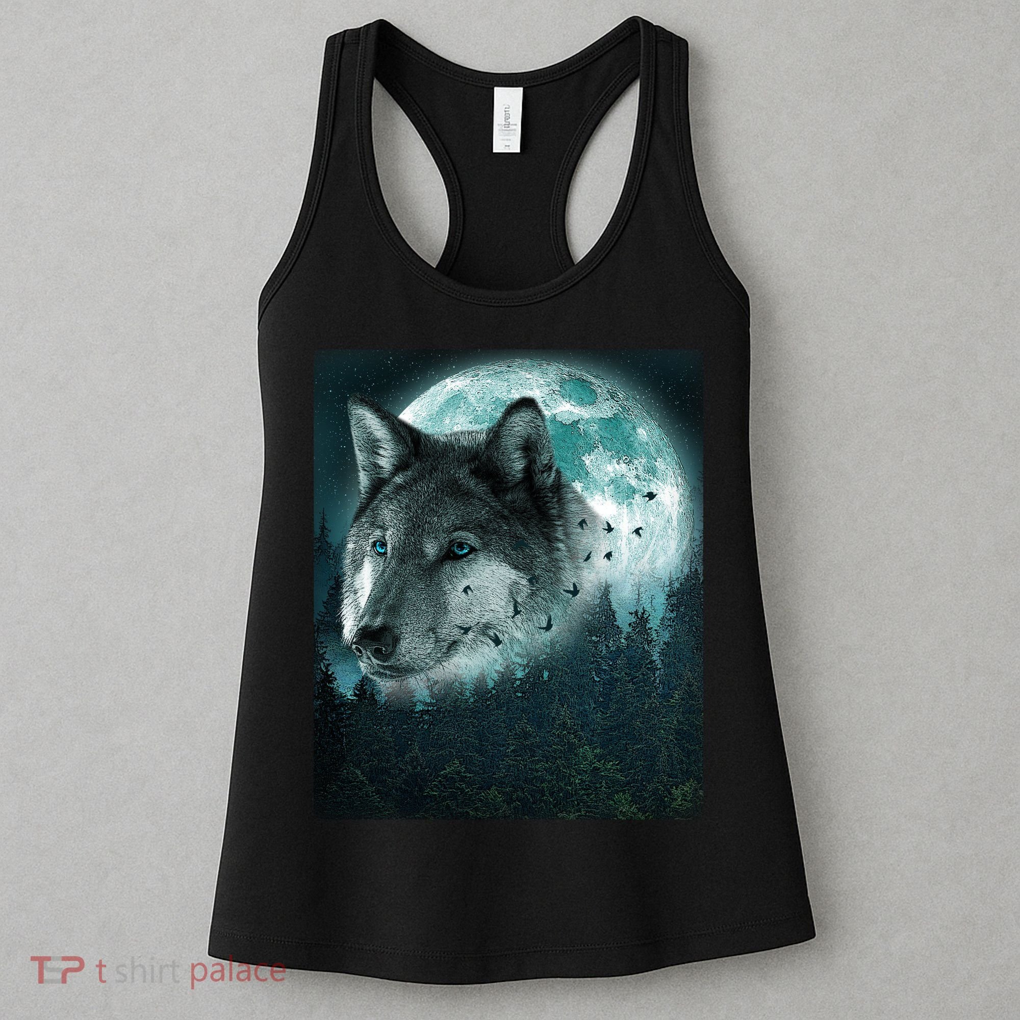 Wolf Moon Forest Wilderness  Women's Tank Top