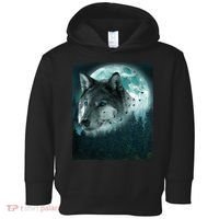 Wolf Moon Forest Wilderness  Toddler Hoodie thumb 0