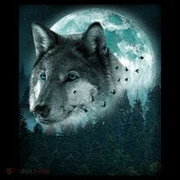 Wolf Moon Forest Wilderness  Tank Top thumb 6